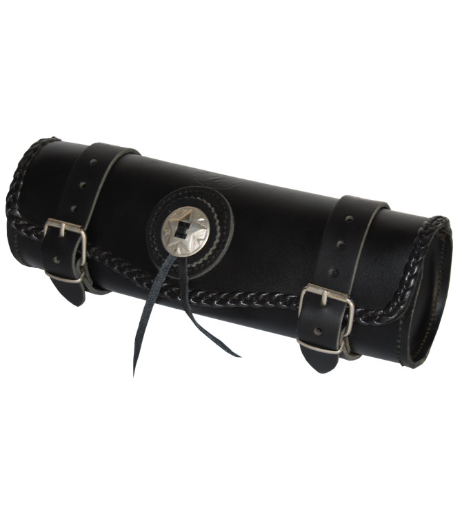 Custom Tool bag Braided concho, Dynas Harley Davidson