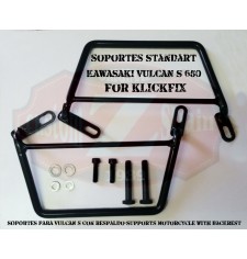 Soportes de Klickfix para Kawasaki Vulcan S 650 que tengan Respaldo trasero