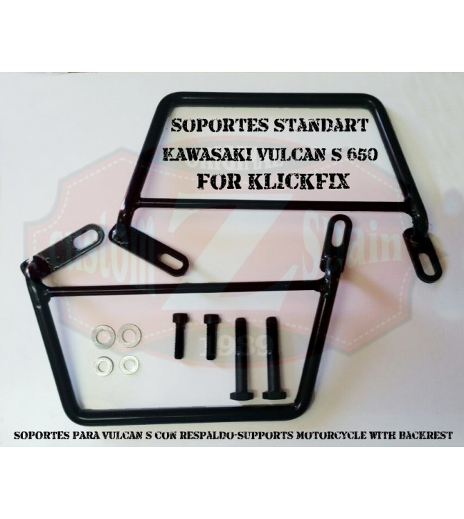 Soportes de Klickfix para Kawasaki Vulcan S 650 que tengan Respaldo trasero