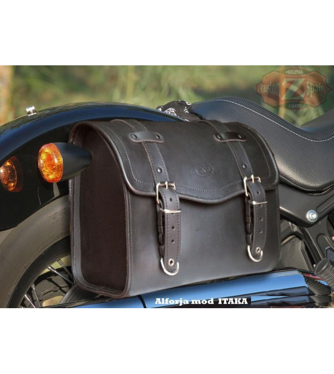 Alforja para Harley Davidson Softail Black Line mod, ITAKA