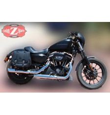 Left Lateral "SOLO" saddlebag for Harley Davidson Sportster Basic BANDO with room for shock