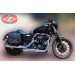 Left Lateral "SOLO" saddlebag for Harley Davidson Sportster Basic BANDO with room for shock