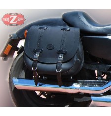 Left Lateral "SOLO" saddlebag for Harley Davidson Sportster Basic BANDO with room for shock