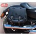 Left Lateral "SOLO" saddlebag for Harley Davidson Sportster Basic BANDO with room for shock