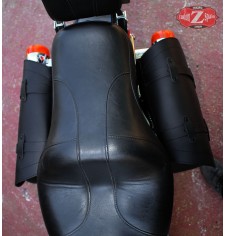 Left Lateral "SOLO" saddlebag for Harley Davidson Sportster Basic BANDO with room for shock