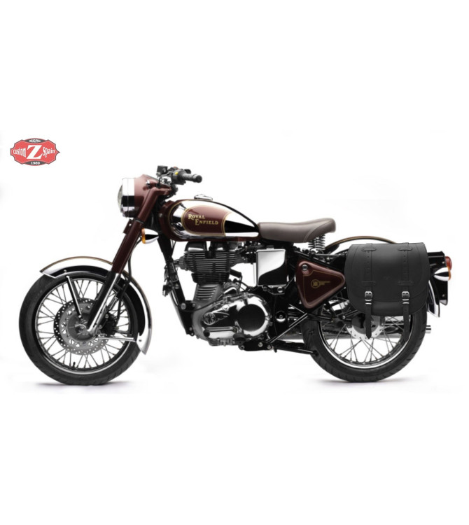 Royal Enfield Bullet Classic Saddlebag. Left Side mod, BANDO Basic.