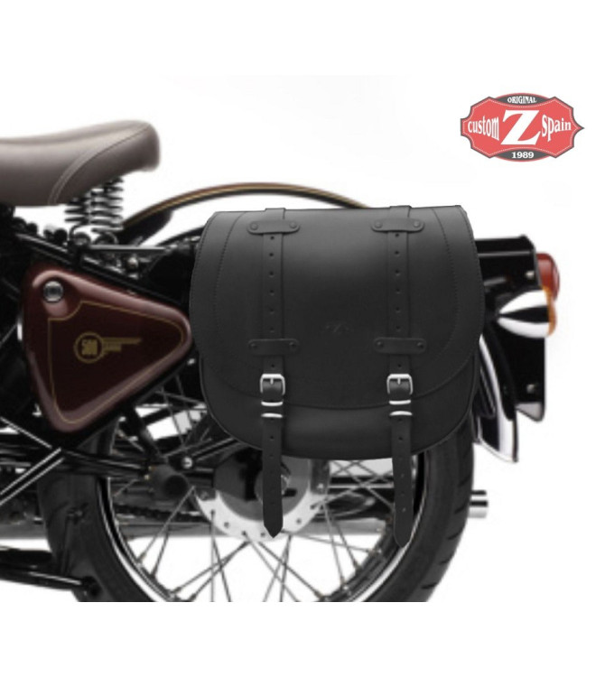 Royal Enfield Bullet Classic Saddlebag. Left Side mod, BANDO Basic.
