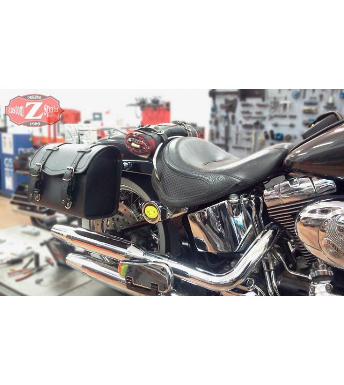 Alforja para Harley Davidson Softail Black Line mod, ITAKA