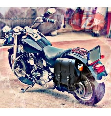 Alforja Lateral para Softail FAT-BOY Harley Davidson mod, BANDO Basica