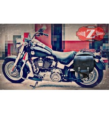 Alforja Lateral para Softail FAT-BOY Harley Davidson mod, BANDO Basica