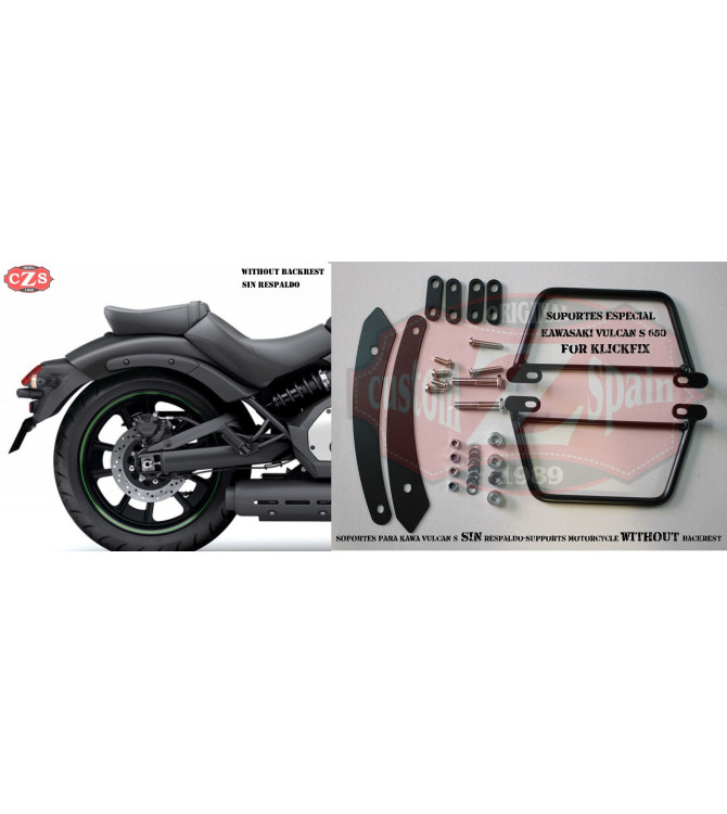 Rigid saddlebags Kawasaki Vulcan specific S
