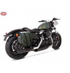 Alforja para Sportster - Harley Davidson - BANDO Platoon - con hueco para amortiguador derecho - Específica