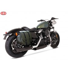 Satteltasche für Sportster - Harley Davidson - BANDO-Zug - mit Platz für Dämpfer - Recht - Spezifische