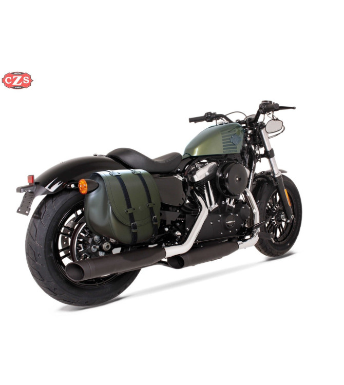 Satteltasche für Sportster - Harley Davidson - BANDO-Zug - mit Platz für Dämpfer - Recht - Spezifische