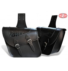 Saddlebags Triumph Bonneville T100 - T120 Specific model FARAON Black coco