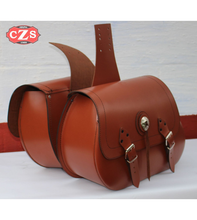 Juego de Alforjas TORELO Marron Cuero Básicas