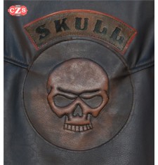 Parche personalizado SKULL Marron