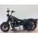 Alforja de basculante para Sportsters Harley Davidson mod, LEGION color cuero