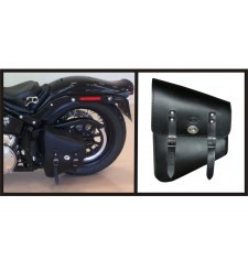 Alforja de basculante para Sportsters Harley Davidson mod, LEGION color cuero