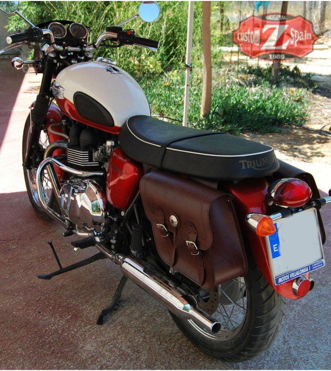 Alforjas para Triumph Bonneville. mod, APACHE Básicas, especificas