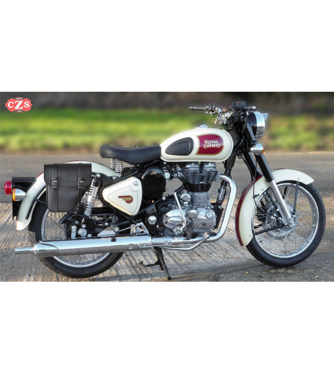 Alforja - Royal Enfield - Bullet Classic 350/500cc - mod, CENTURIÓN - Derecha - Específica - Negro