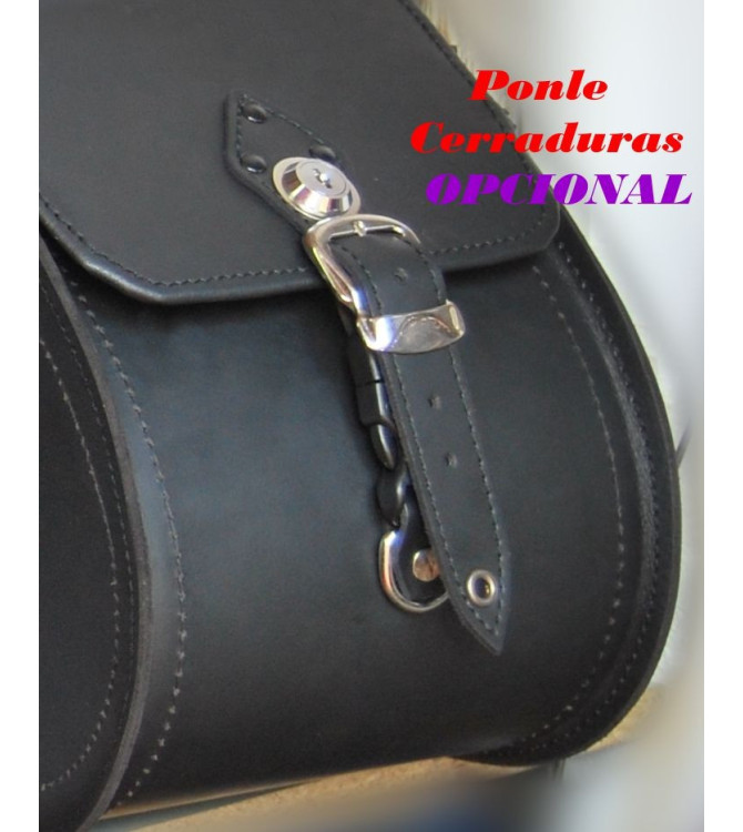 Juego de Alforjas Rigidas NAPOLEON Craneo llamas