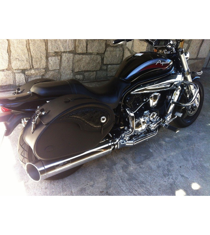 Juego de Alforjas Rigidas NAPOLEON Craneo llamas