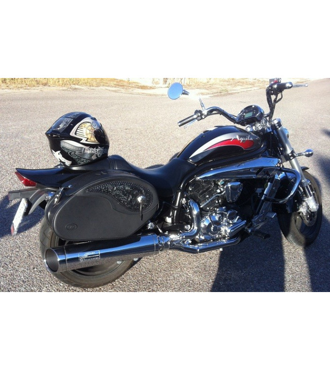 Juego de Alforjas Rigidas NAPOLEON Craneo llamas