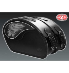 Juego de Alforjas Rigidas para Suzuki Intruder 1800 VENDETTA Grande -  Jefe Indio 