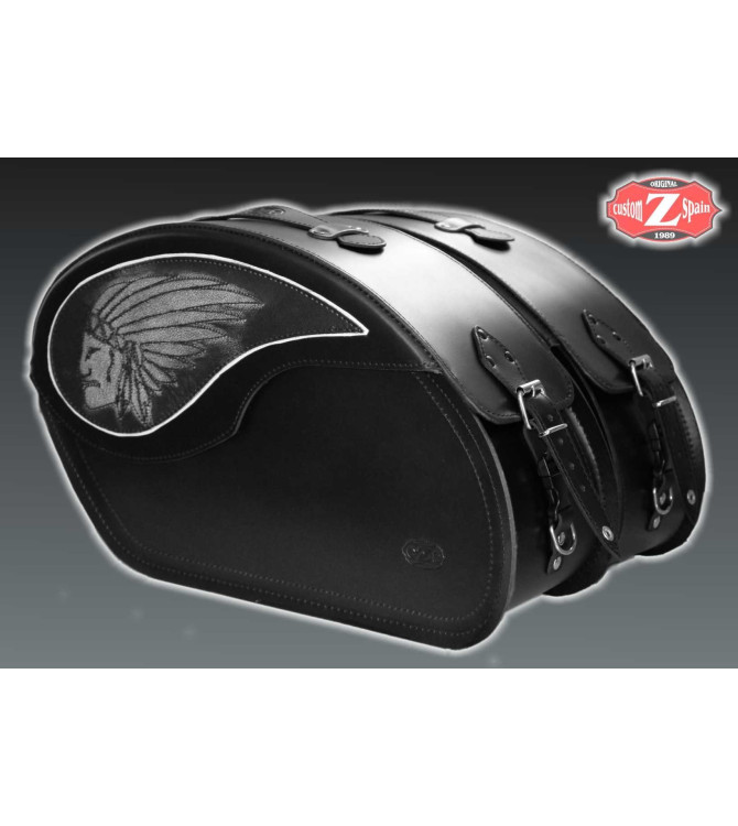 Juego de Alforjas Rigidas para Suzuki Intruder 1800 VENDETTA Jefe Indio 