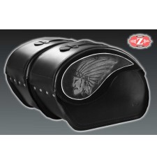 Juego de Alforjas Rigidas para Suzuki Intruder 1800 VENDETTA Grande -  Jefe Indio 