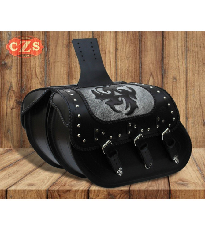 Alforjas para Honda Shadow 750 mod,  IBER Tribal Redondo Celtic Clasicas