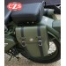 Linke Satteltasche Royal Enfield Battle Green 350 / 500cc mod, CENTURION PLATOON Basis Spezifische