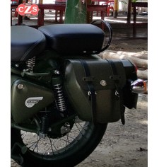 Linke Satteltasche Royal Enfield Battle Green 350 / 500cc mod, CENTURION PLATOON Basis Spezifische