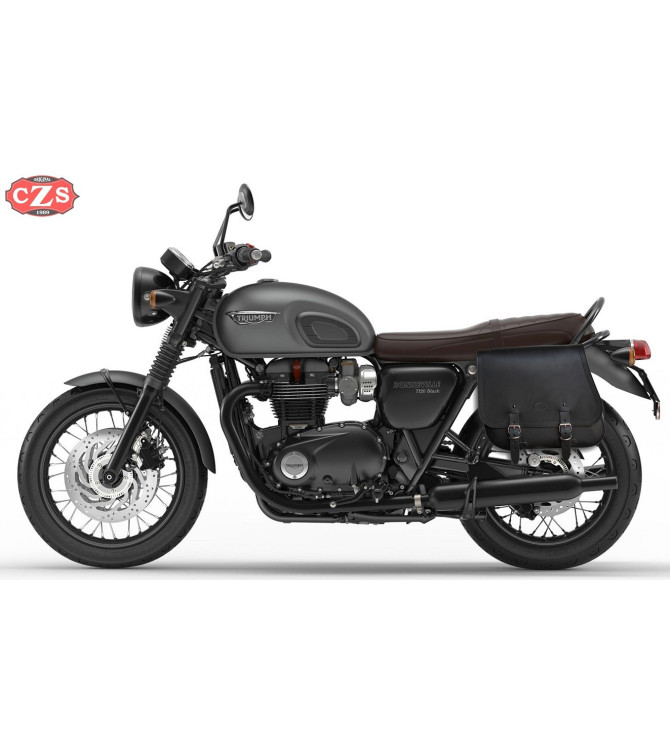Sacoche de selle - Kawasaki W800 - mod, SCIPION de base - Gauche - Noir
