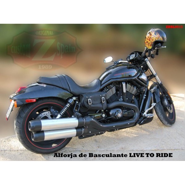 Satteltasche rechts 13 Liter Harley Davidson V-Rod Custom 2007-2017 Buffalo Bag 