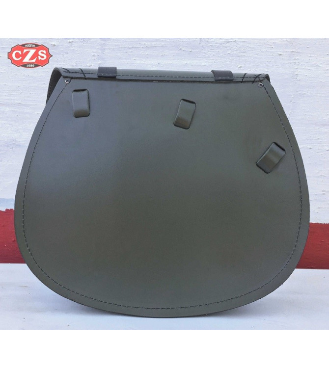 Sacoche droite Royal Enfield Battle Green mod, BANDO PLATOON Basique Specifique
