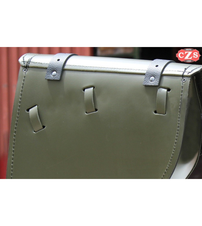 Sacoche gauche Royal Enfield Battle Green 350 / 500cc mod, CENTURION PLATOON Basique Spécifique