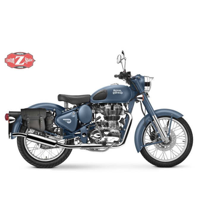 RECHT Schwingenschützer Satteltaschen für Royal Enfield Bullet Classic mod, HERCULES Basis - Flaschenhalter - Spezifische