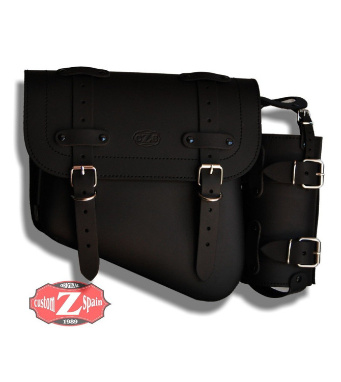 RECHT Schwingenschützer Satteltaschen für Royal Enfield Bullet Classic mod, HERCULES Basis - Flaschenhalter - Spezifische