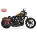 Alforja DERECHA para Sportster Harley Davidson mod, BANDO Básica Específica - Marrón - Hueco Amortiguador -