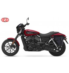 Alforja para DYNA Street bob Harley Davidson mod, CENTURION Izquierda - Especifica - Negro