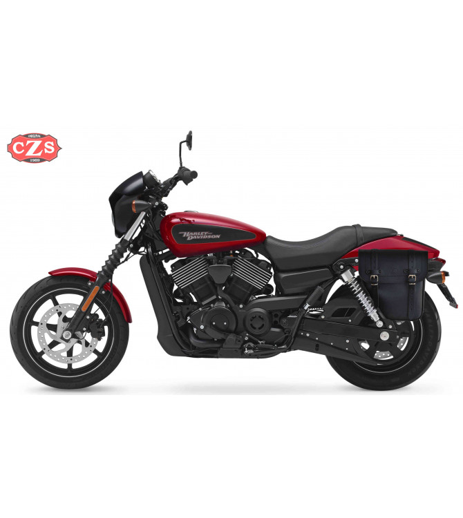 Alforja para DYNA Street bob Harley Davidson mod, CENTURION Izquierda - Especifica - Negro