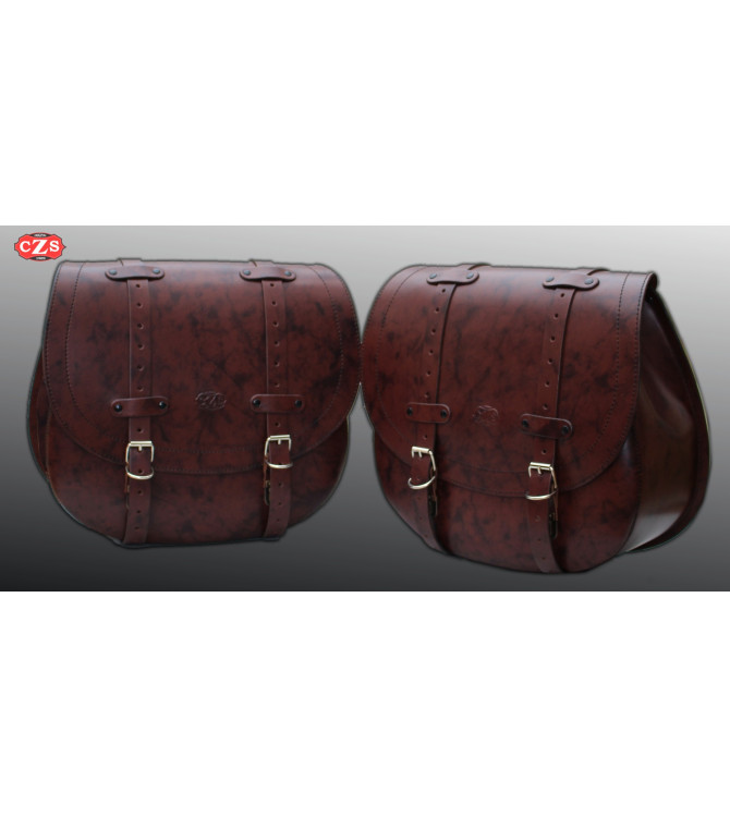 Alforjas para Kawasaki W800 mod, BANDO Básicas Específica - Marrón -