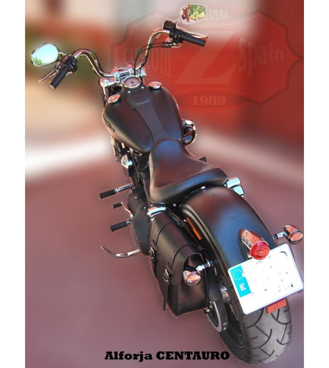 Satteltasche für Dyna Street Bob Harley Davidson mod, CENTURION Spezifische - Schwarz - LINKS