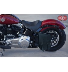 Alforja de basculante para Sportsters Harley Davidson mod, LEGION color cuero