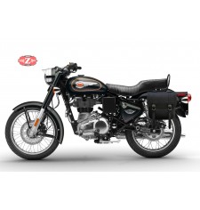 Alforja para Royal Enfield - Bullet Classic 350/500cc - mod, CENTURIÓN Específica - Marrón - IZQUIERDA