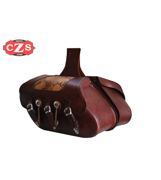 Sacoches Rigide mod, SUPER STAR - Python - Brun Claire - UNIVERSEL