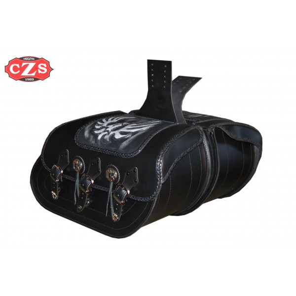 Rigid Saddlebags SUPER STAR Basic Eagle Braided UNIVERSAL
