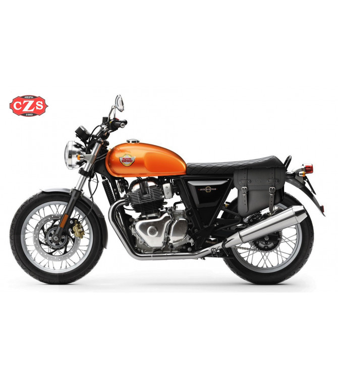 Alforja de Basculante para Royal Enfield Interceptor INT 650 mod, HERCULES Básica - Modelo IZQUIERDO -